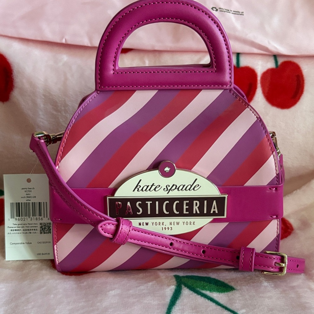 Kate Spade Pasticeria Pink and Purple Crossbody Bag